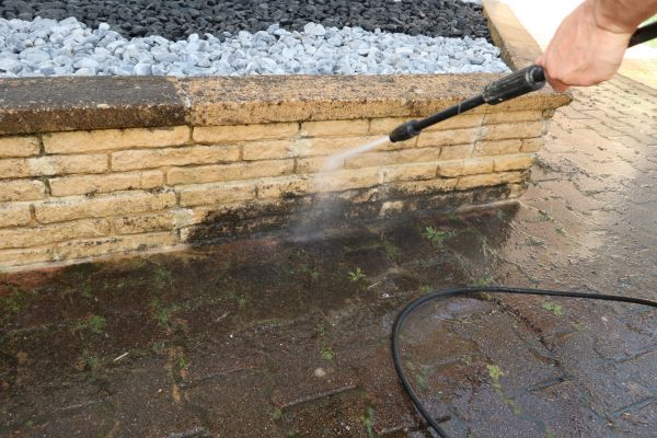 Retaining Wall Power Washing in State College
